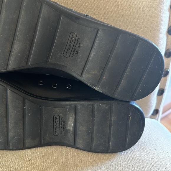 Coach Men’s Ronan Leather Slip On Loafers Shoes Black Size 9 main image 5